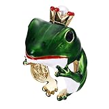 Ever Faith Mujer Anillo Forma de 3D Animal Rana Linda en Color Verde para Novia Boda