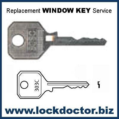 Pair of WL029 WMS KB106 Window Keys (303C)