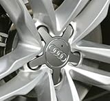 4 x 134 mm Audi-Legierung Rad Abzeichen Center Hub Caps A2 A4 A6 S6 RS6 TT S3 S4 A3 A4 A6 A8 TT RS4 Q5 Q7 und weitere Modelle