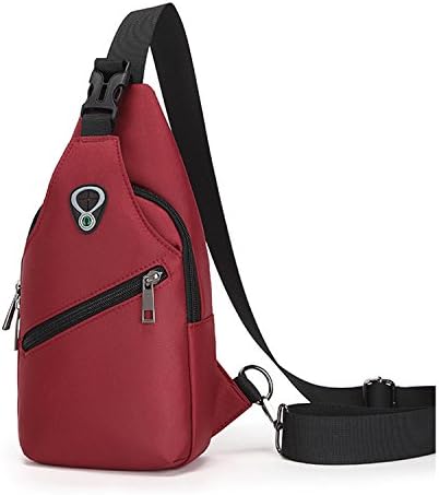 Mens Shoulder Bag Sling Messenger Bag Backpack Rucksack for Hiking Travelling