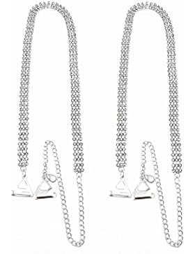 StunningBoutique BH-Träger, mit Strasssteinen besetzt, 3-gliedrig