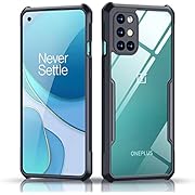 Xundd Case for OnePlus 8T/OnePlus 8T+(6.55'') 5G 2020 with Integrated Camera Cover, [Military Grade Drop Tested] Slim Clear Back with Shockproof Soft TPU Bumper Frame Cover - Black