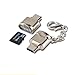 Produktbild Big-Mountain Für Samsung Galaxy S9 Kartenleser 2 in1 USB 3.1 Typ C USB-C TF Micro SD OTG Adapter Multi-Speicherkarten-USB-Leser High Speed Memory Card Reader (Silber)