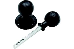 JEDO Black Antique Ball Shaped Rim Knob