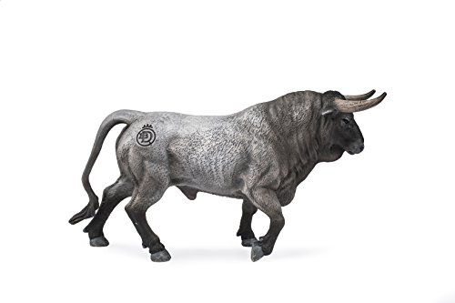 Deqube- Bravo Cárdeno Trotando Figura de Toro, Color Gris, 17x8x4,2 (1)