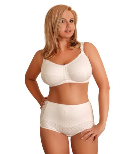 BaiBa Classic non-wired Maternity and Nursing Bra, Size 38 H, Colour White