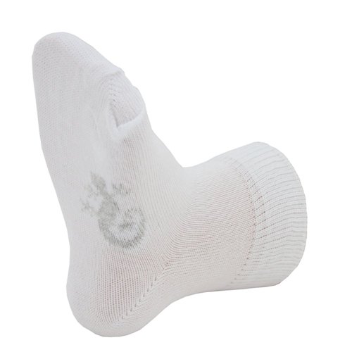 Little Grippers White 12-24 Months Baby and Toddler Socks with Stay On Technology