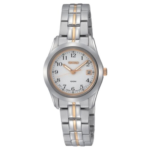 Seiko Women's Classic Sapphire Crystal Two Tone Date Quartz SXDB39P1