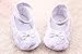 JTC Baby Infant Toddler Girl 3D Rose Flower Princess Crib Shoes Prewalker (13cm/9-12 Months, White)