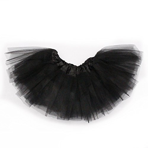 Dreamdanceworks Little Girls Baby & Toddler Tulle Tutu Skirt for 0-2 Years (Black)