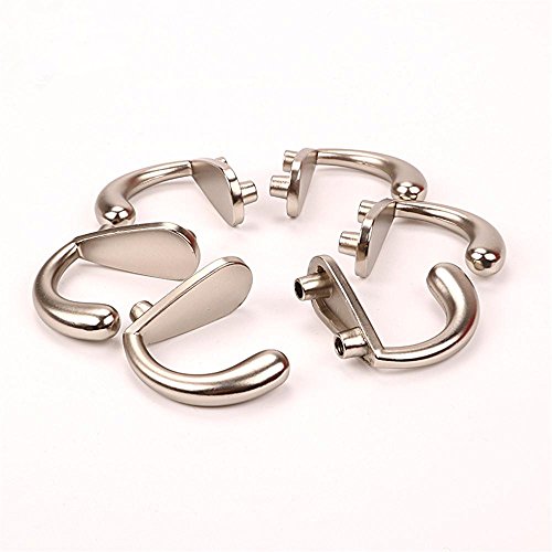 YunNasi Bambus Hakenleiste Mehrzweckhaken mit 5 Haken 61x6x1cm (Weiße) - 2