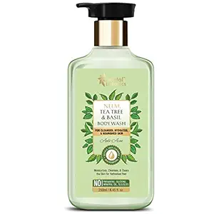 Oriental Botanics Neem, Tea Tree And Basil Anti Acne Body Wash, For Cleansed, Hydrated And Nourished Skin, No Parabens, Silicones, 250 ml