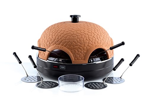 Trebs 99300 Pizzaofen mit Terrakottakuppel für 6 Personen, Pizzadom, 1000 Watt, Zubereitung in nur 5 – 7 Minuten - 2