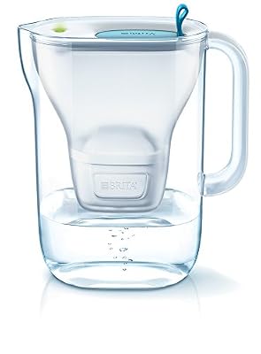 BRITA, Carafe Filtrante, Style, 2.4L, 1 Cartouche Filtrante MAXTRA+ incluse - Bleu