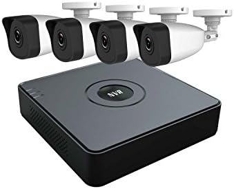 HiWatch by Hikvision 1080P IP Security Camera System with 4CH PoE HD NVR and 4x 2.1 Megapixels 1920 x 1080P Weatherproof CCTV Bullet Camera, Power Over Ethernet Kit (2TB Seagate Skyhawk CCTV HDD)
