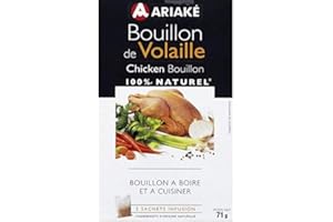 Ariaké - Bouillon De Volaille 100% Naturel - 71G - Lot De 3 - Livraison Rapide En France - Prix Par Lot
