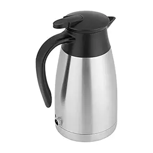 Car Electric Kettle, Stainless Steel Portable Car Electric Heating Kettle, 4.92 X 6.7 X 9.44Inch for Travel Coffee Hot Water