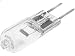Produktbild 4 x HAL-6.3/35 Filament lamp halogen, 35W, JC, 12VAC, G6,35, 630lm /uk