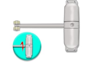 HONESECUR Spring Door Closers Ferme-porte, Surface Mounted Automatique Réglable à Ressort De Fermeture De Porte