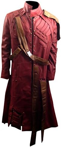 Star Lord Chris Peter Guardian of Galaxy Synthetic Leather Trench Coat Jacket (M)