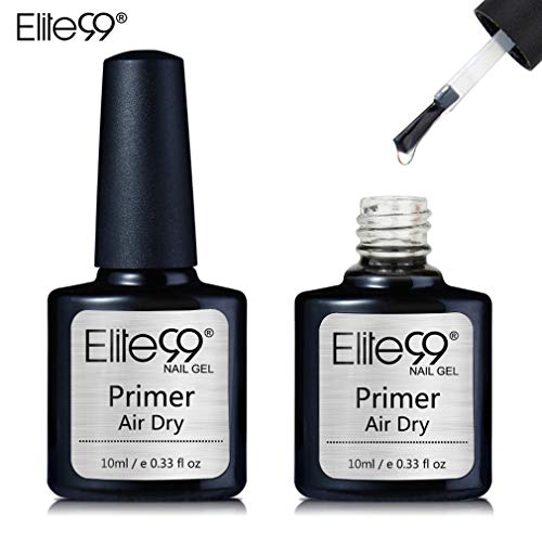 Primer Semi Permanent Elite99 Vernis à Ongles Vernis Semi Permanent UV LED Soak Off Nail Polish Primer Vernis gel aide à coller avec base coat 10ml