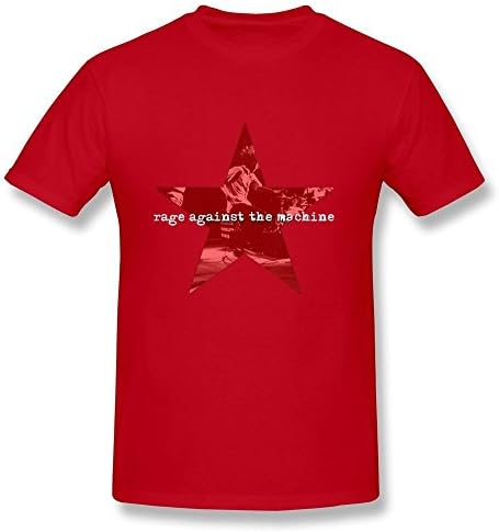 Men's Rage Against The Machine Logo Crew Neck T Shirts XX-Large