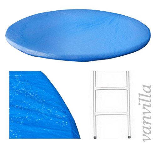 Trampolin in verschiedenen Grössen, inkl. Leiter, Regenschutz, Sicherheitsnetz, Gartentrampolin - 3