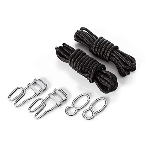 Lumaland Sistema de fijación para Hamaca Negro