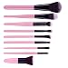 Generic 9pcs Professional Make Up Brush Set Foundation Brushes Consmetic Brushes Kit - pink+ black RS.305.00