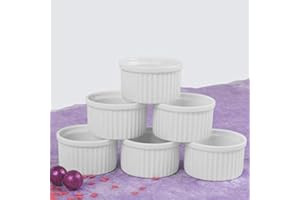 HOLST PORZELLAN Holst Porcelaine RA 2036 Tartes De, Moule à soufflé et Ramequin 8 cm Blanc, 8 x 8 x 4,5 cm