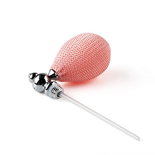 Anddas 100ml Glas Parfümzerstäuber mit Qualitätssprühkopf, Flakon mit Ballpumpe, nachfüllbar (Rosa) - 3