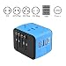 Produktbild Reiseadapter,Universal Reise Strom Adapter Stecker Reisestecker für 150 Länder Weltweit Use mit 4 x USB, 1 x Typec