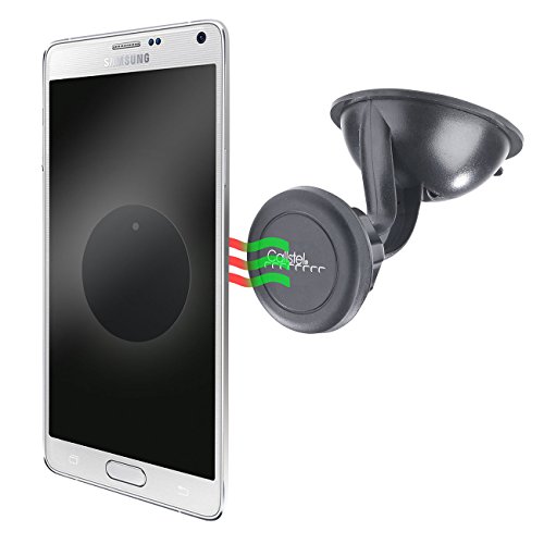 Callstel Kfz Smartphone Halterung: Kfz-Magnethalterung KMH-50.s fÃ¼r die Windschutzscheibe (Handyhalterung fÃ¼rs Auto)