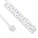 Price comparison product image Extension Lead with USB Mscien 5 Way Outlets 2 USB Ports(5V/2.1A) Individually Switched Overload Protection 1.8M/2500W Extension Cord Socket