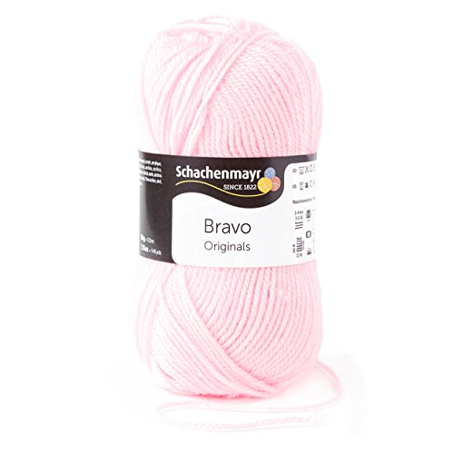 Schachenmayr 9801211-08206 Bravo Handstrickgarn, Wolle, rosa 15 x 7 x 7 cm