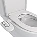 Produktbild BATHWA WC Bidet Aufsatz Deluxe Comfort Bidet, Cold Water Bidet, Toilette Bidet Dusch ohne-WC mit Kalt und Warmwasser für Intimreinigung Taharet Weiß