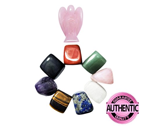 Forma naturale e cristallo chakra pietre di guarigione da tasca al quarzo rosa angelo custode Value Pack