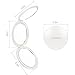 BROADCARE 3-1 Travel Makeup Mirror Handhold Tri-Fold portable Mirror Cosmetic Mirror with 1 x 2x and 5x Magnification
