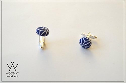 Cufflinks, "Shikoku", handmade, Woodiny brand, french design, gift for men, father's day, grooms gift, groomsmen, wooden gift