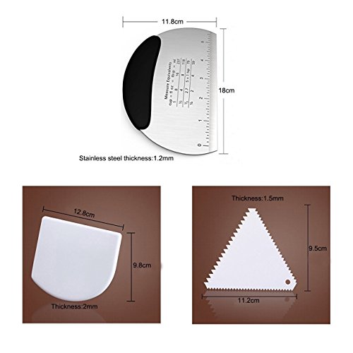 Trenta Küche Multifunktions-Schaber & Chopper, weich schwarzem Gummi Griff - 5