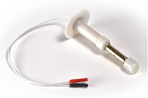 MED ITALIA SERVICE SERVIZI E FORNITURE MEDICALI Sonda anal A2stw para rehabilitación del suelo pélvico, electrodos de oro sin níquel – compatible con electroestimuladores EMS – Conexión universal con clavija de 2 mm – Meditaliaservice