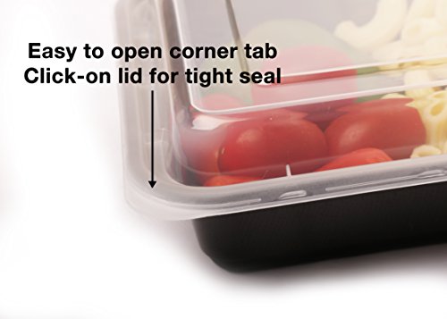 „“14-teiliges““ Frischhaltedosen Set stapelbar Top 1 Bestseller Lebensmittelbehälter mit 3 Fächer Trennwand Lebensmittelbox mit Deckel Mikrowellengeschirr Frischhaltebox Set spülmaschinenfest Lebensmittelbehälter Lunchbox mit Fächern für Portionskontrolle für Weight Watchers Frischhaltedosen 100% BPA frei Gesundes Essen für Kinder und Erwachsene - 4
