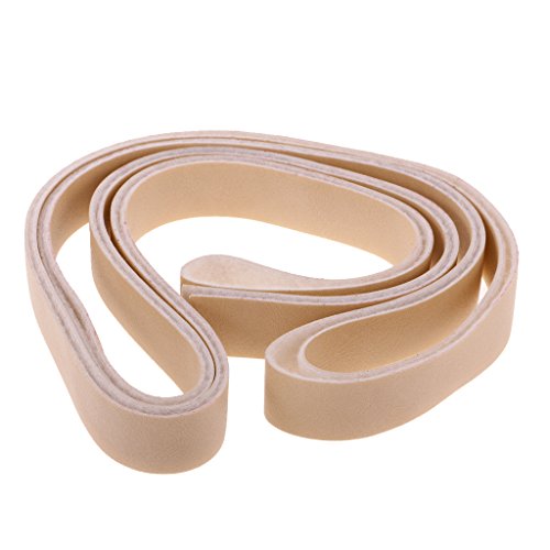 Gazechimp Lederband flach Breite1.5cm / Länge 10m Farbe wählbar – Beige, 10 Meter x15mm - 2