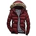 Produktbild Herren Warme Winterjacke Parka Jacke mit Fell Wintermantel mit Kapuze Übergangsjacke Gefütterte Winterparka Jungen Warm Mit Kapuze Winter Zipper Coat Jacke Top Bluse