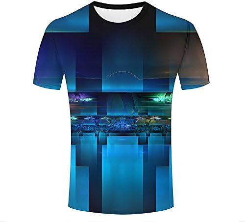 Unisex Funny 3D Printing Fractal Summer Novelty Funny Fashion Summer Men Women T-Shirt XXXL