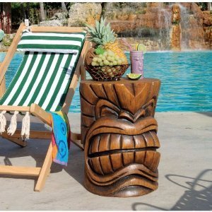 Preisvergleich Produktbild Tropical Hawaiian Island Tiki Sculpture Table by XoticBrands
