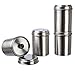 Produktbild Rimoco Gewürzdosen - Edelstahl - mit Aromadeckel im 6er Pack Ø6,6cm, Höhe 9cm + 6 Etiketten