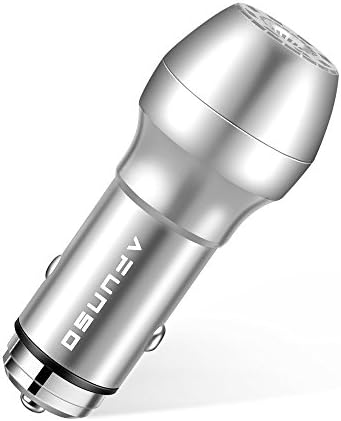 Car Air Purifier, AFUNSO Portable Car Air Freshener , Cigarette Smoke Odor Smell Eliminator - Remove Dust, Haze and PM 2.5 Fine Particles, Enjoy A Refreshing Breath (Silver)