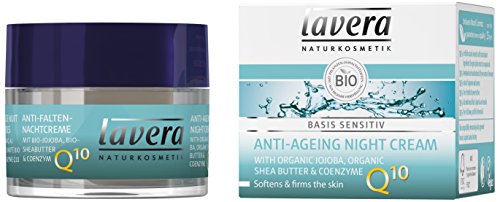 lavera Anti-Ageing Night Cream Q10 · Softens & firms The Skin · Vegan ? Organic Skin Care ? Natural & Innovative Cosmetics ? 50ml