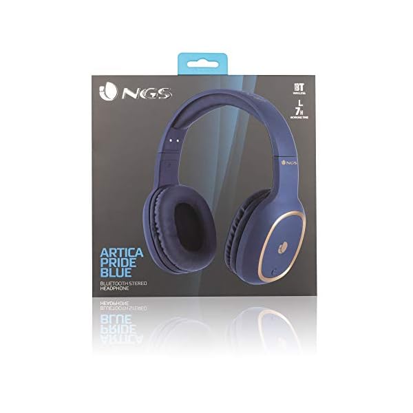 NGS Artica Pride- Auriculares de Diadema, estéreo, inalámbricos, Bluetooth, con micrófono, 7 Horas de autonomía, Manos… - Image 5
